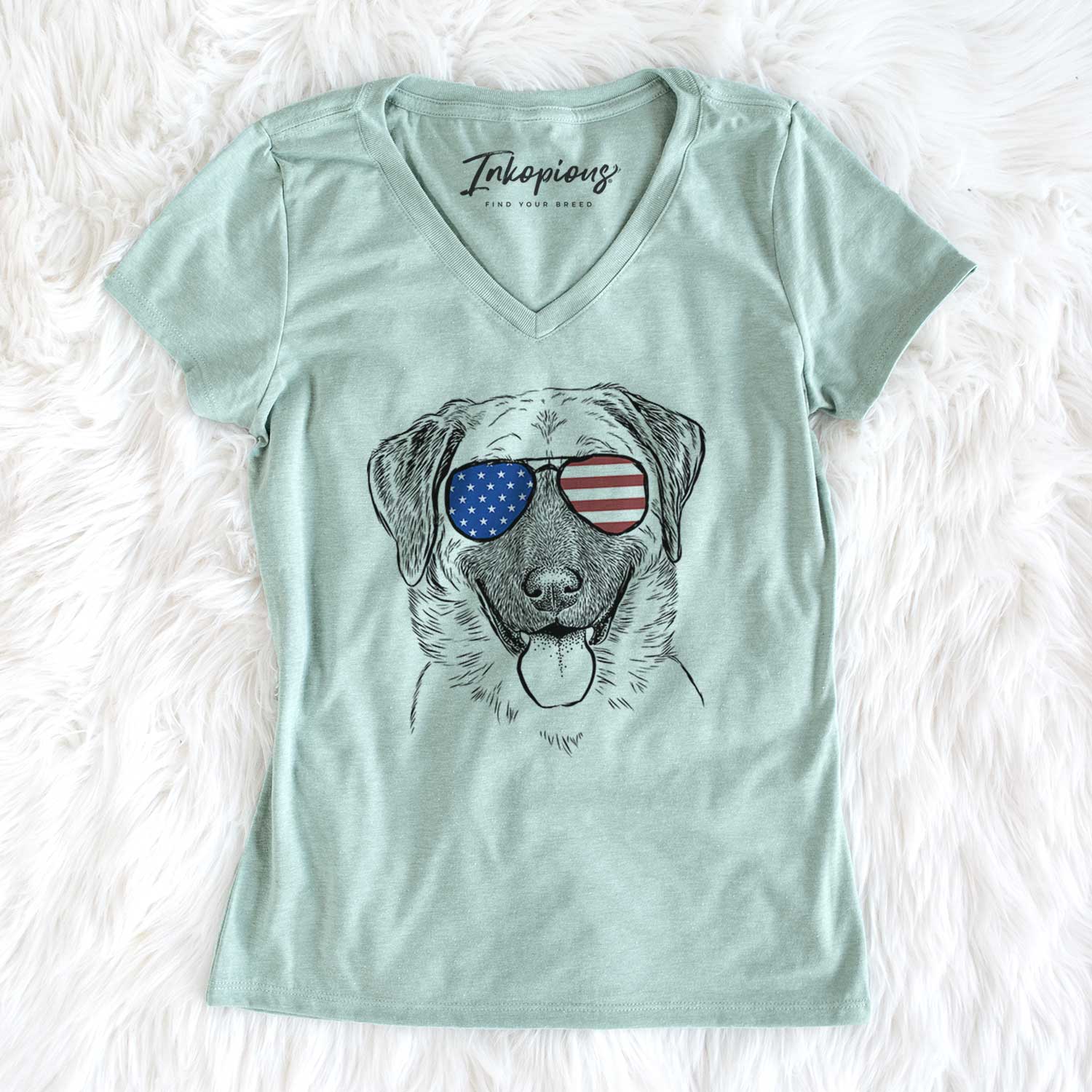 USA Willow the Anatolian Shepherd - Women's Perfect V-neck Shirt