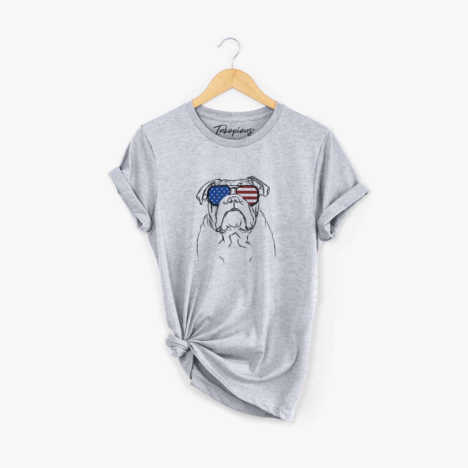 USA Winston the English Bulldog - Unisex Crewneck