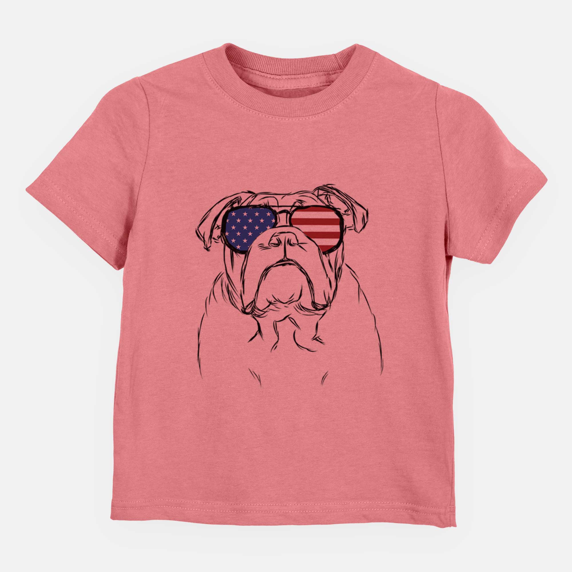 USA Winston the English Bulldog - Kids/Youth/Toddler Shirt