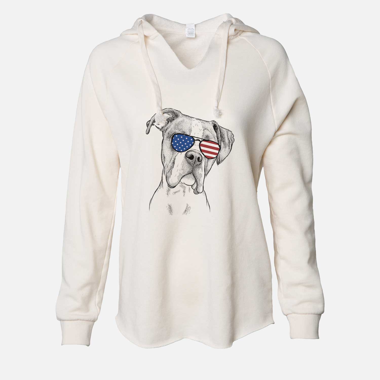 USA Winston the Boxer - Cali Wave Hooded Sweatshirt