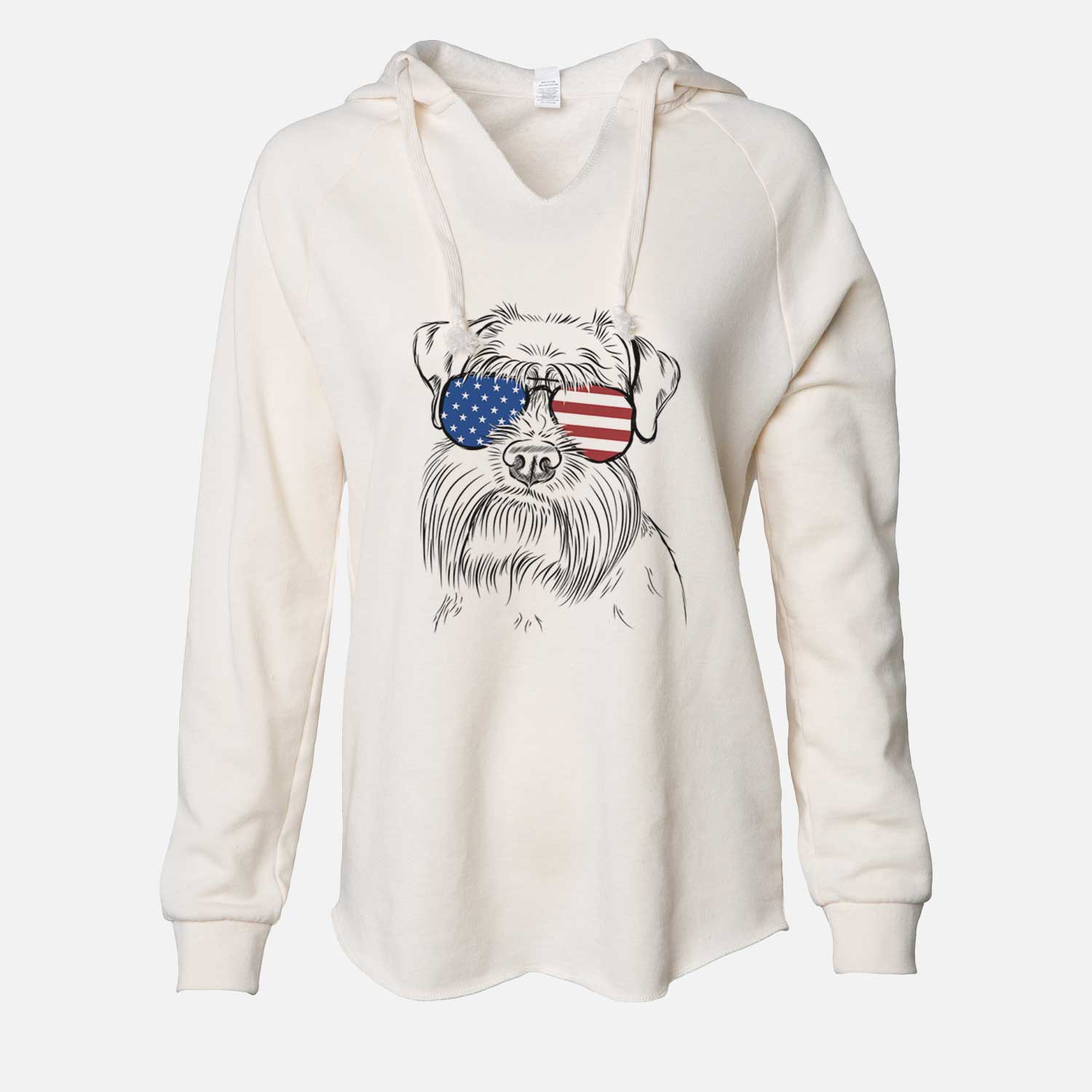 USA Wrigley the Schnauzer - Cali Wave Hooded Sweatshirt