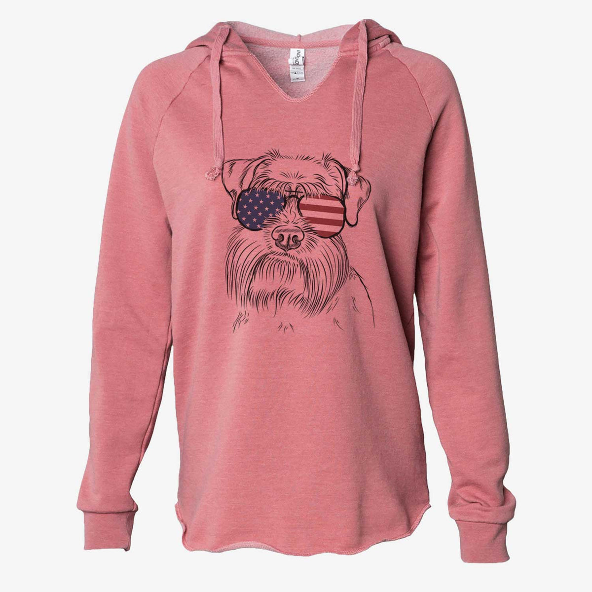 USA Wrigley the Schnauzer - Cali Wave Hooded Sweatshirt