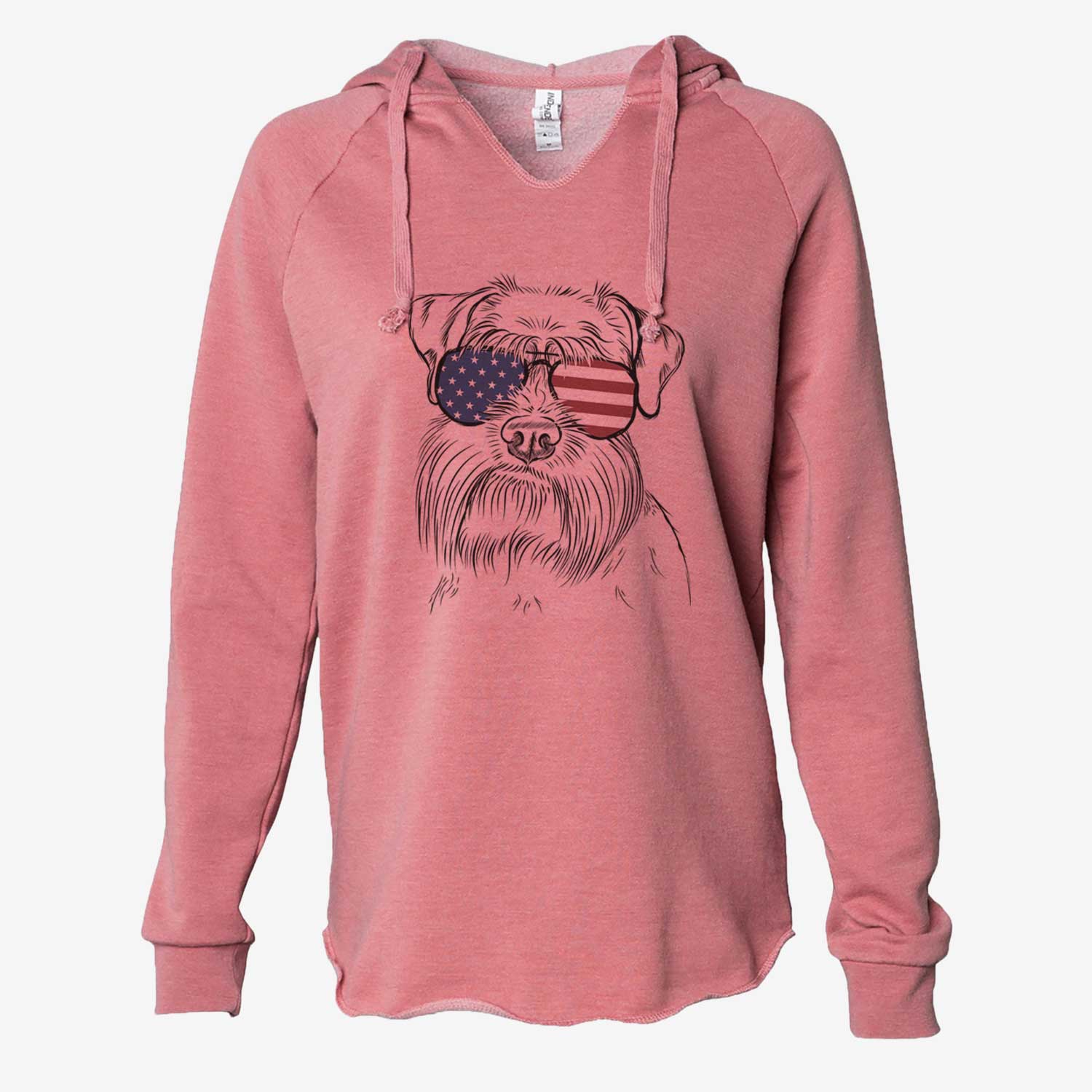 USA Wrigley the Schnauzer - Cali Wave Hooded Sweatshirt
