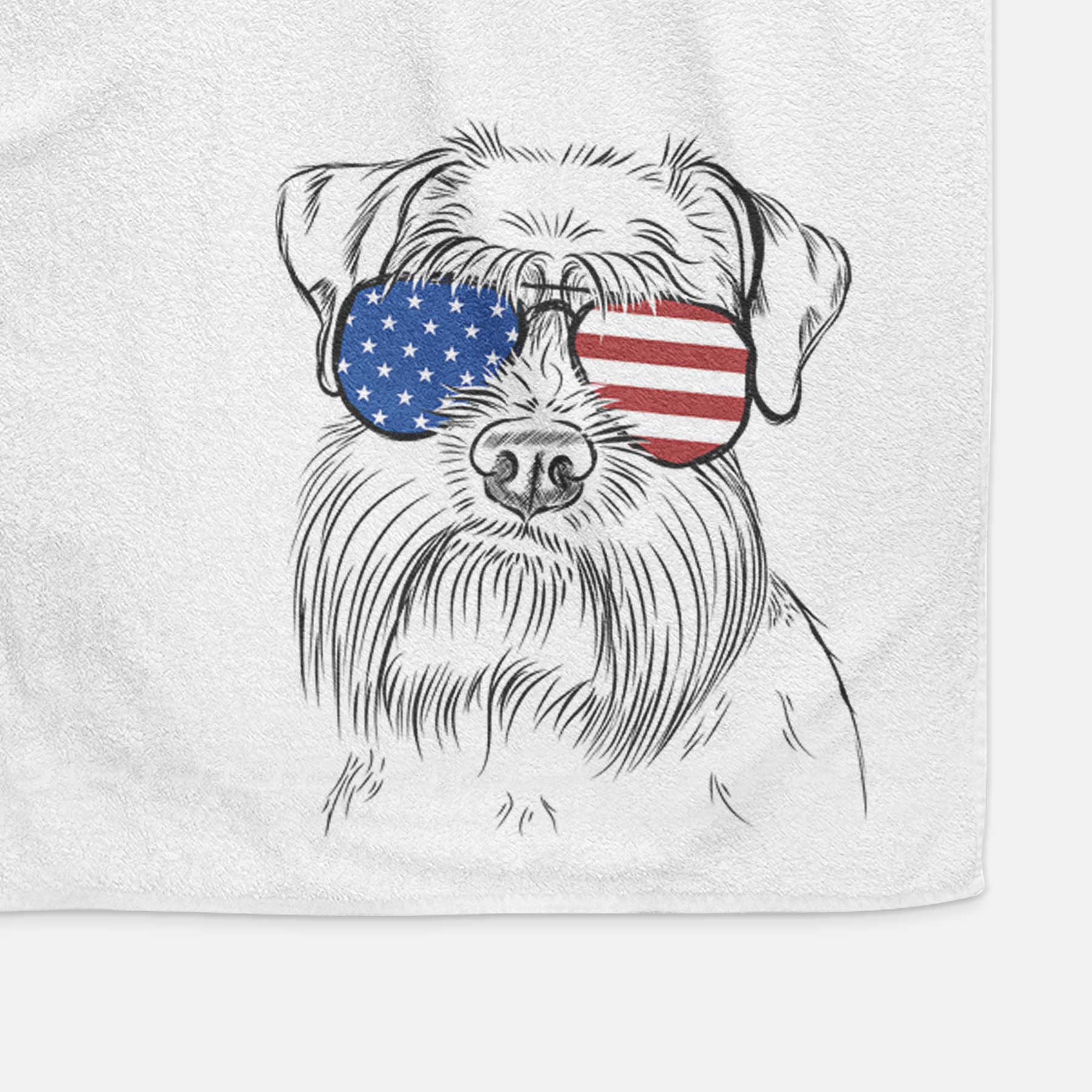 Wrigley the Schnauzer Decorative Hand Towel