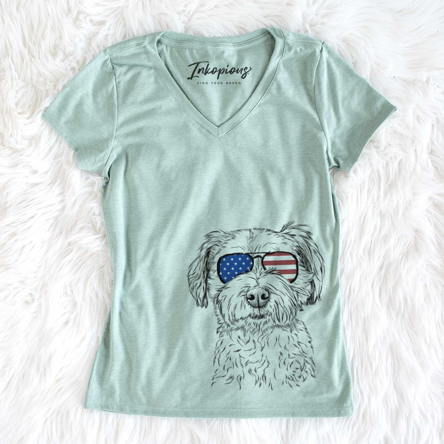 USA Wyatt the Coton de Tulear - Women's Perfect V-neck Shirt