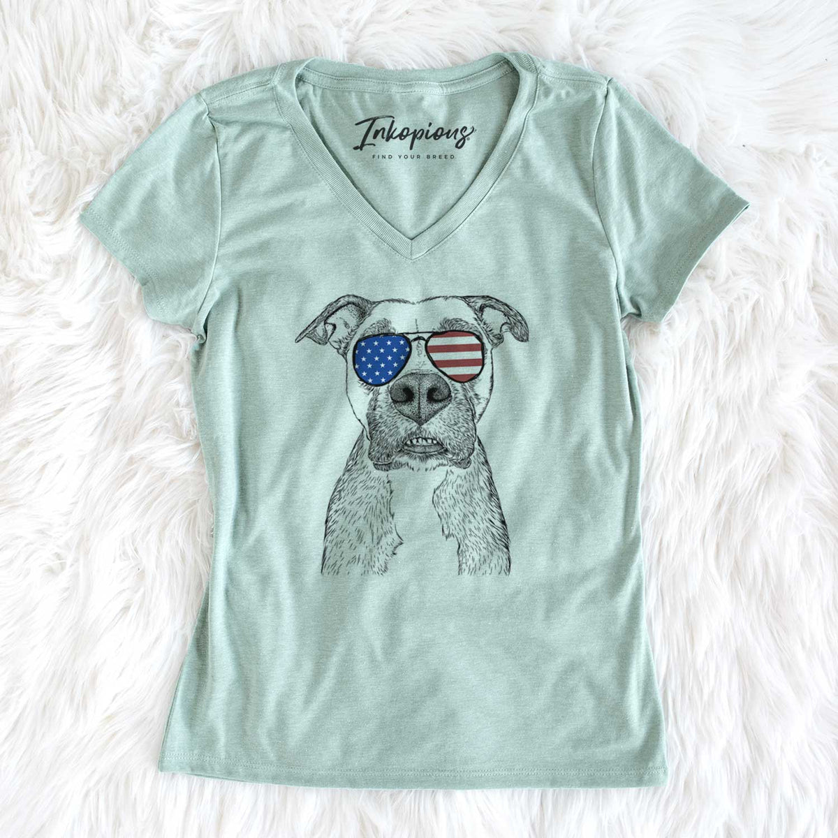 USA Xena the Mixed Breed - Women's Perfect V-neck Shirt