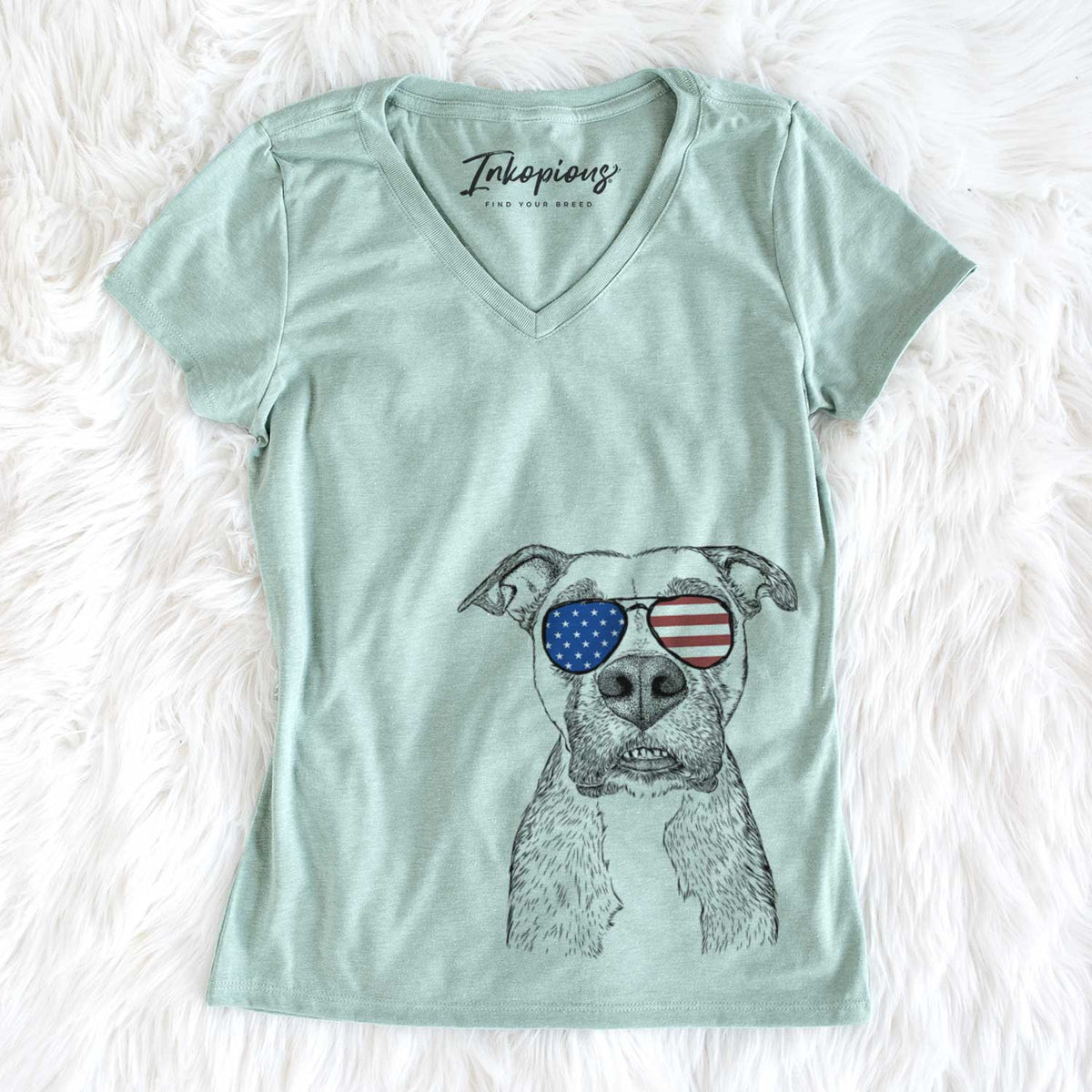 USA Xena the Mixed Breed - Women's Perfect V-neck Shirt