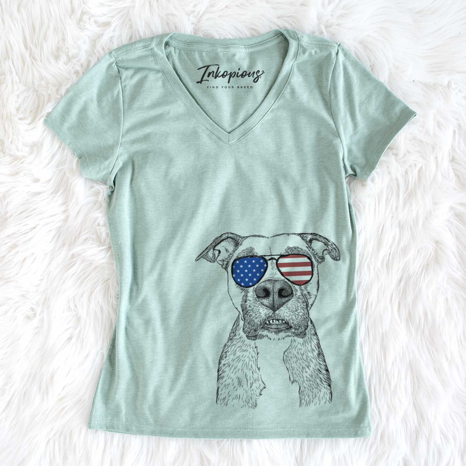 USA Xena the Mixed Breed - Women's Perfect V-neck Shirt