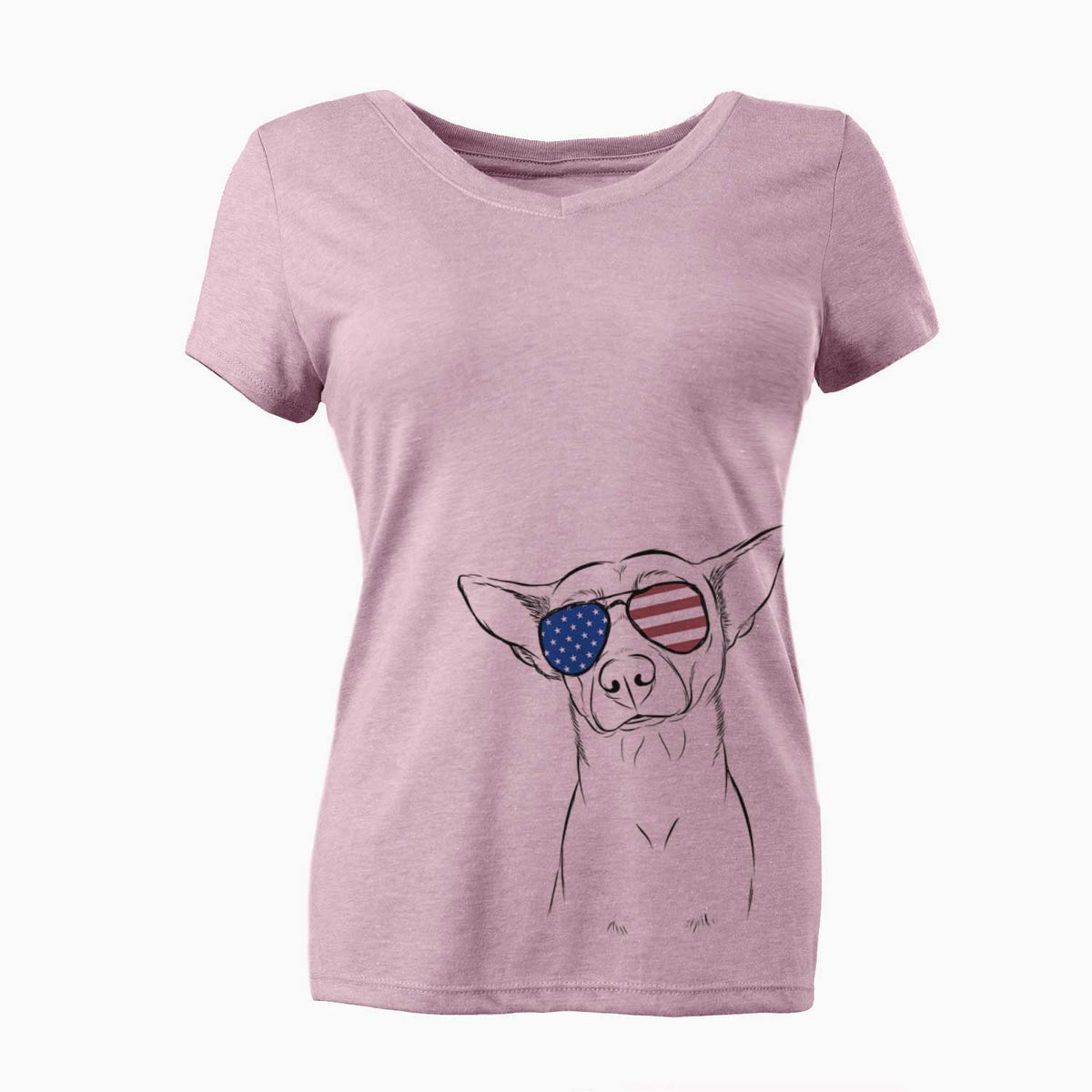 USA Yogi the Mixed Breed - Women's Perfect V-neck Shirt