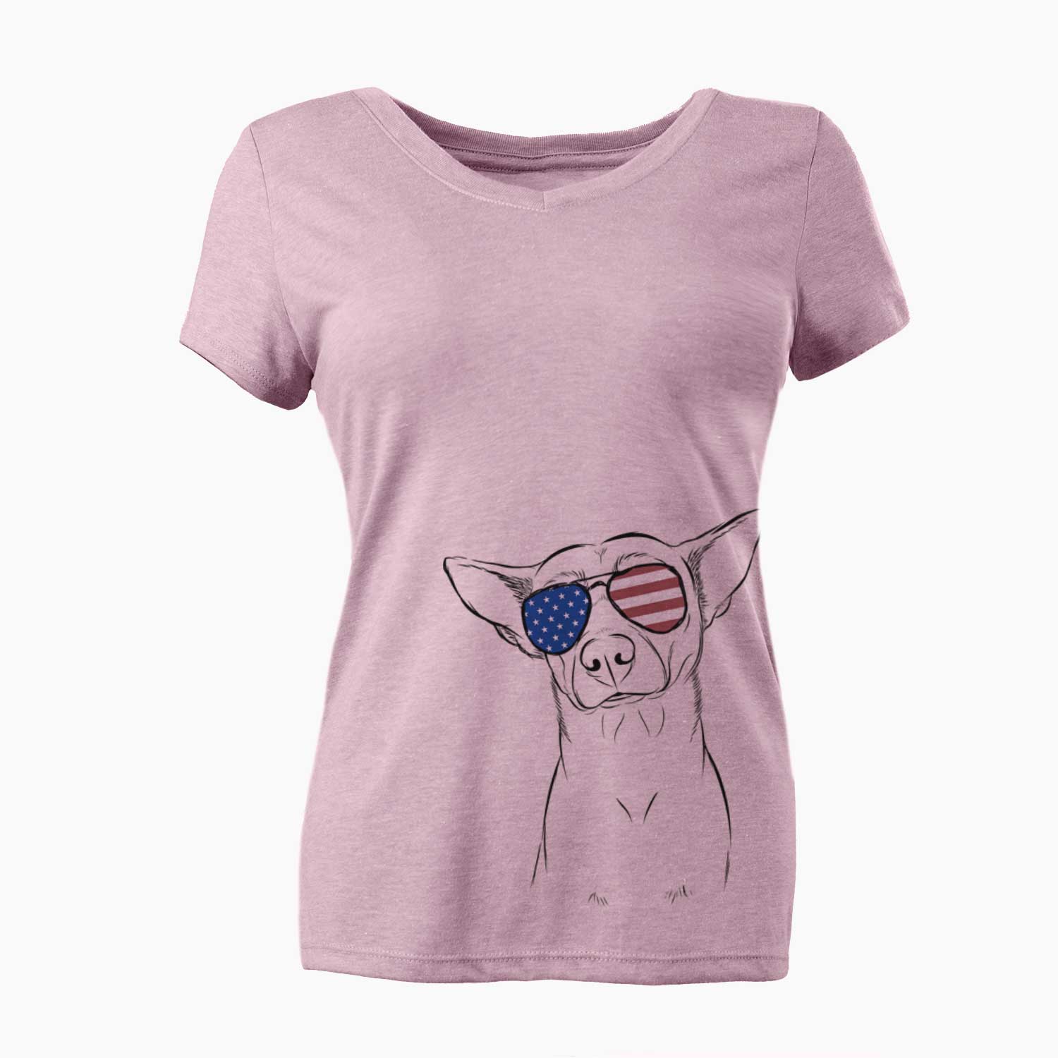 USA Yogi the Mixed Breed - Women's Perfect V-neck Shirt