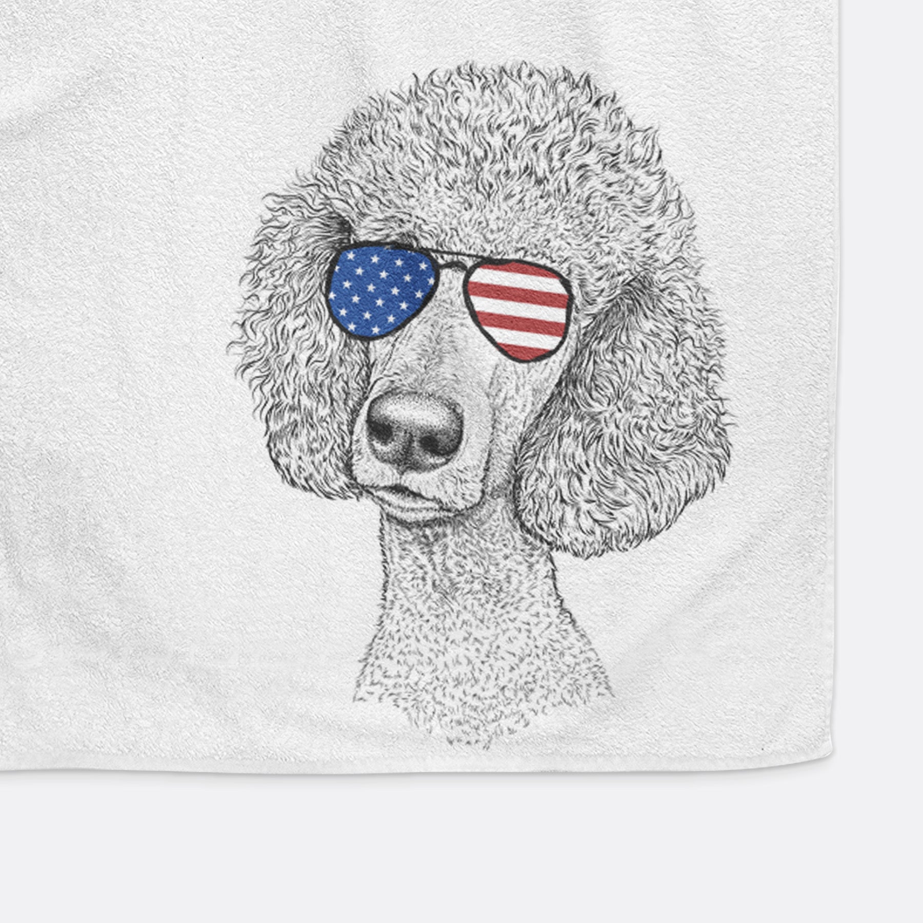 Yuki the Poodle Decorative Hand Towel