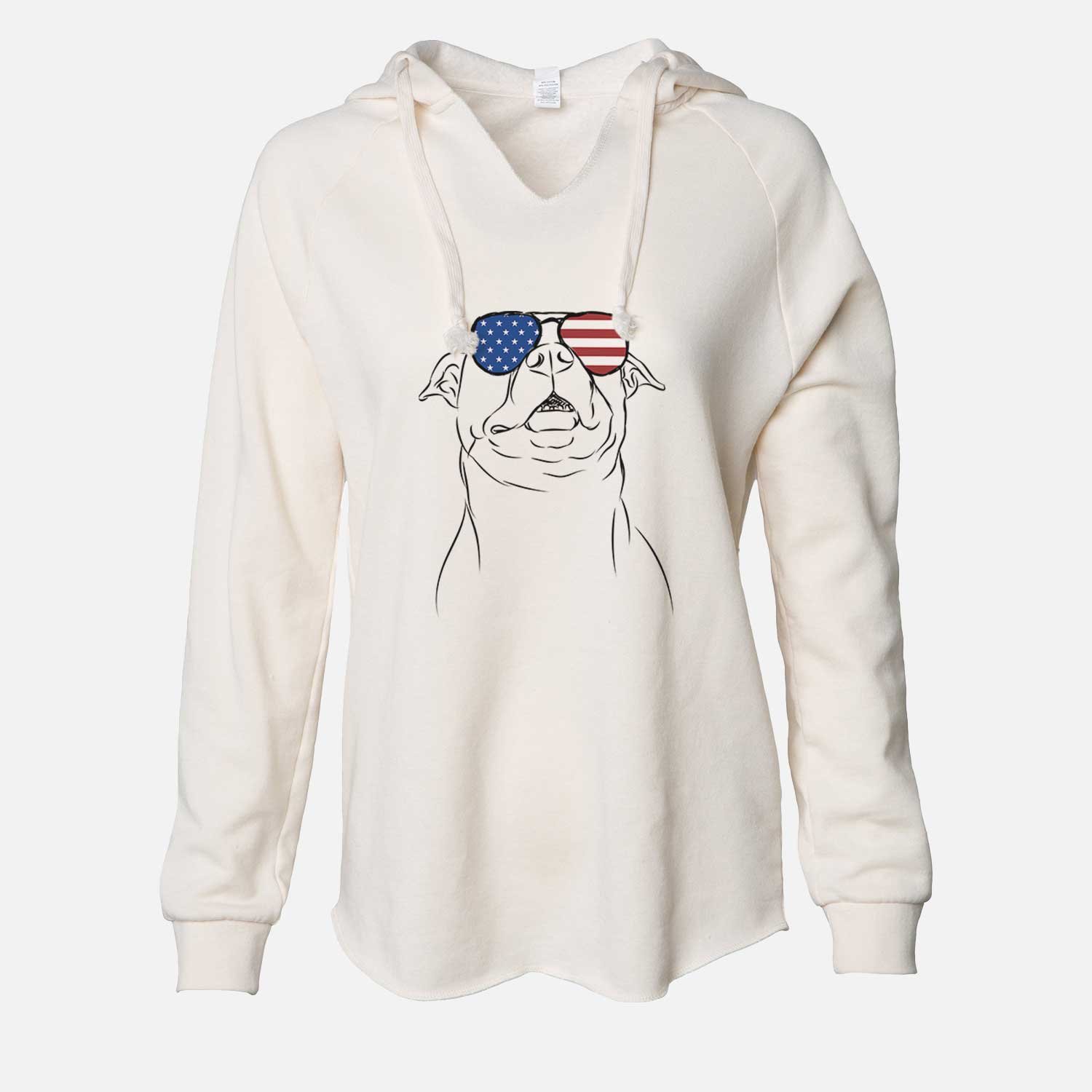 USA Zada the Pitbull - Cali Wave Hooded Sweatshirt