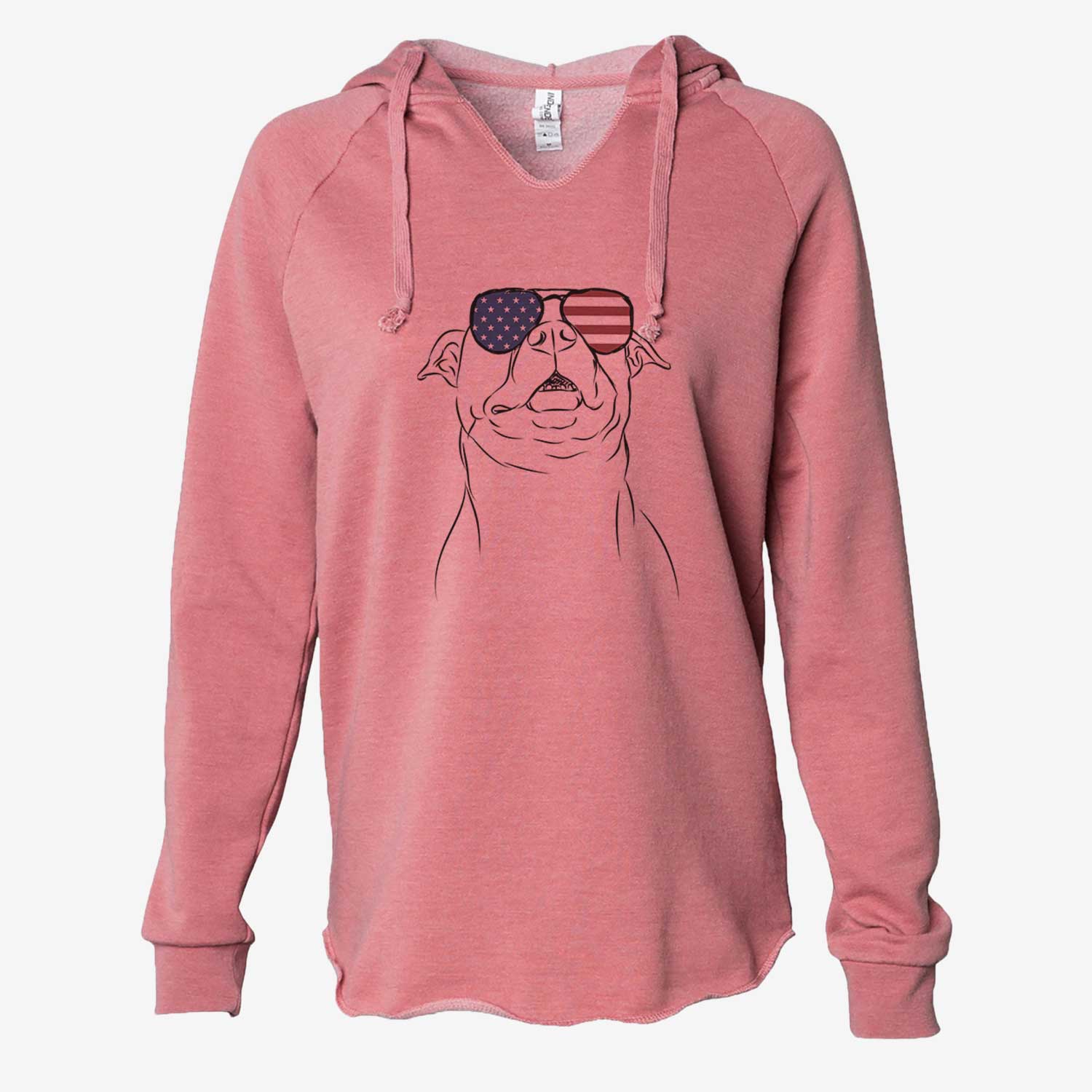 USA Zada the Pitbull - Cali Wave Hooded Sweatshirt