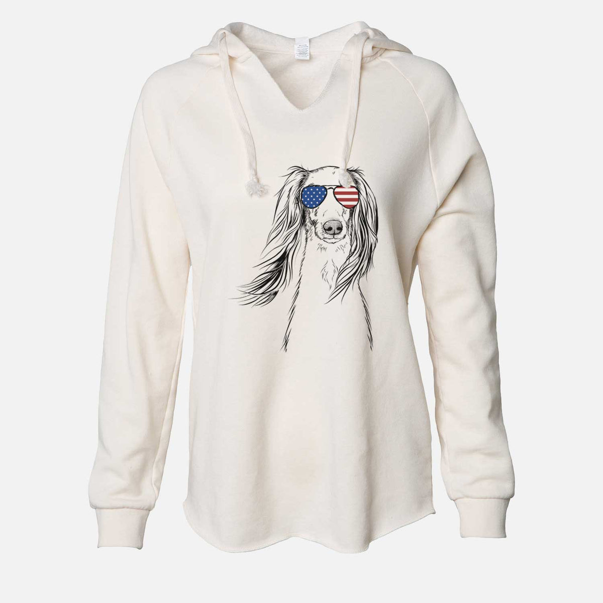 USA Zahra the Saluki - Cali Wave Hooded Sweatshirt