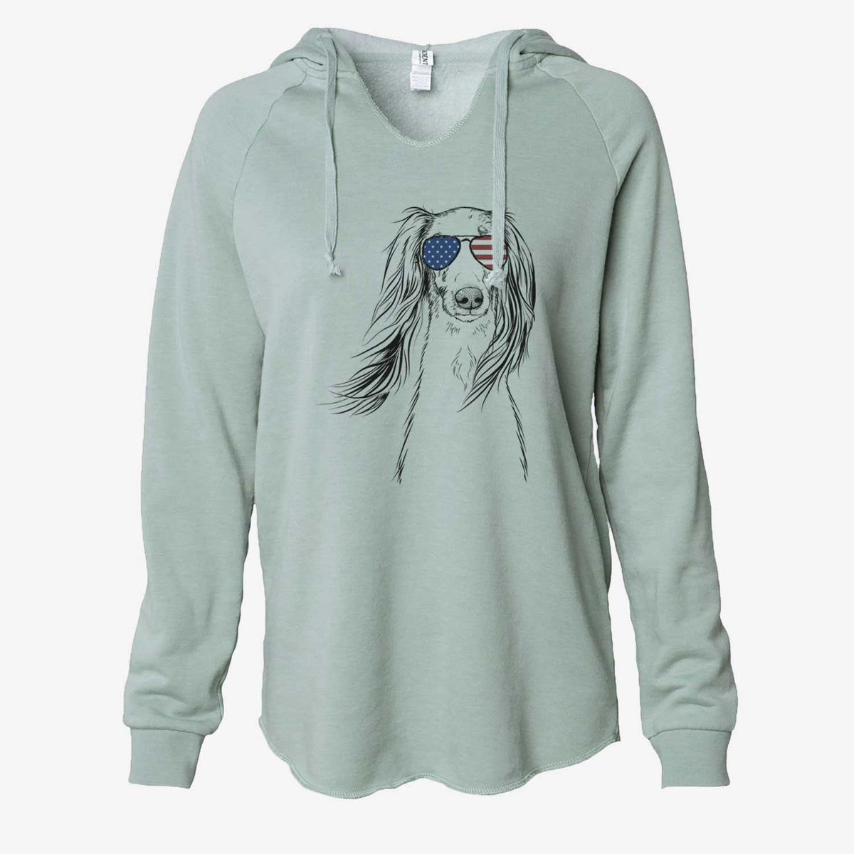 USA Zahra the Saluki - Cali Wave Hooded Sweatshirt