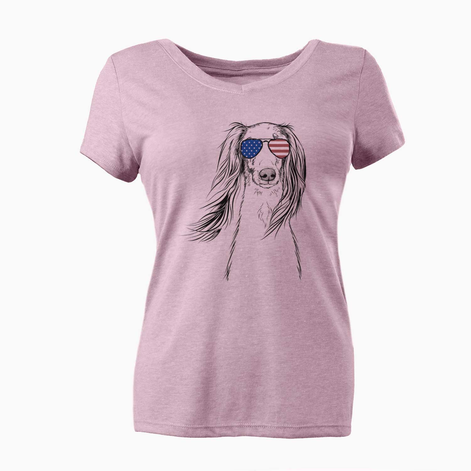 USA Zahra the Saluki - Women's Perfect V-neck Shirt