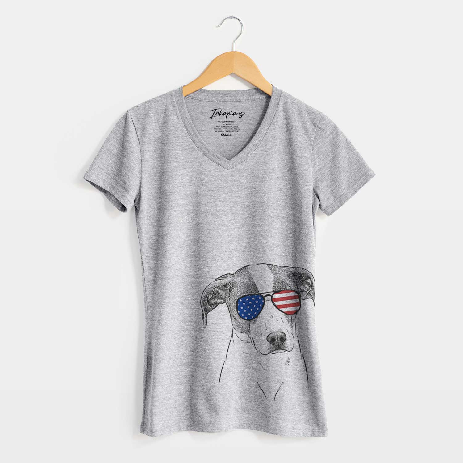 USA Zephyr the Pointer Mix - Women's Perfect V-neck Shirt