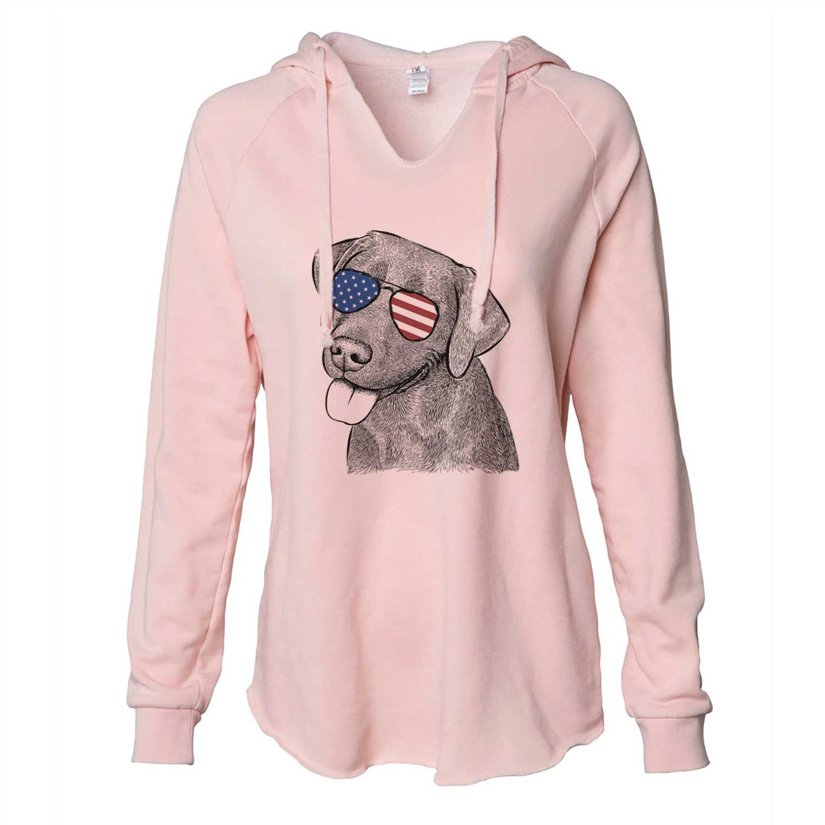 USA Zeppelin the Black Labrador - Cali Wave Hooded Sweatshirt