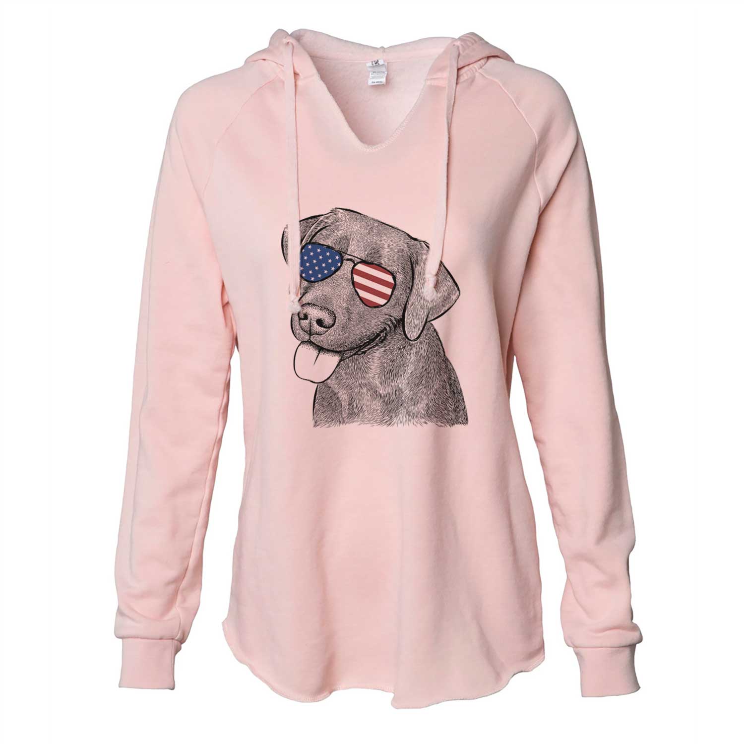 USA Zeppelin the Black Labrador - Cali Wave Hooded Sweatshirt