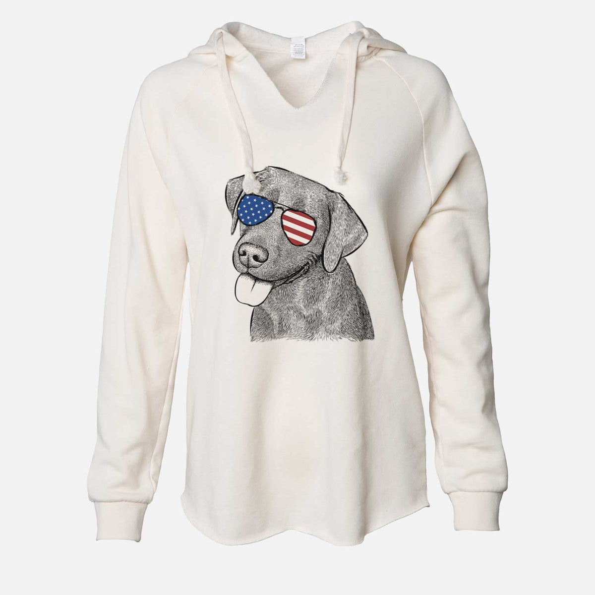 USA Zeppelin the Black Labrador - Cali Wave Hooded Sweatshirt