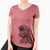 USA Zeppelin the Black Labrador - Women's Perfect V-neck Shirt