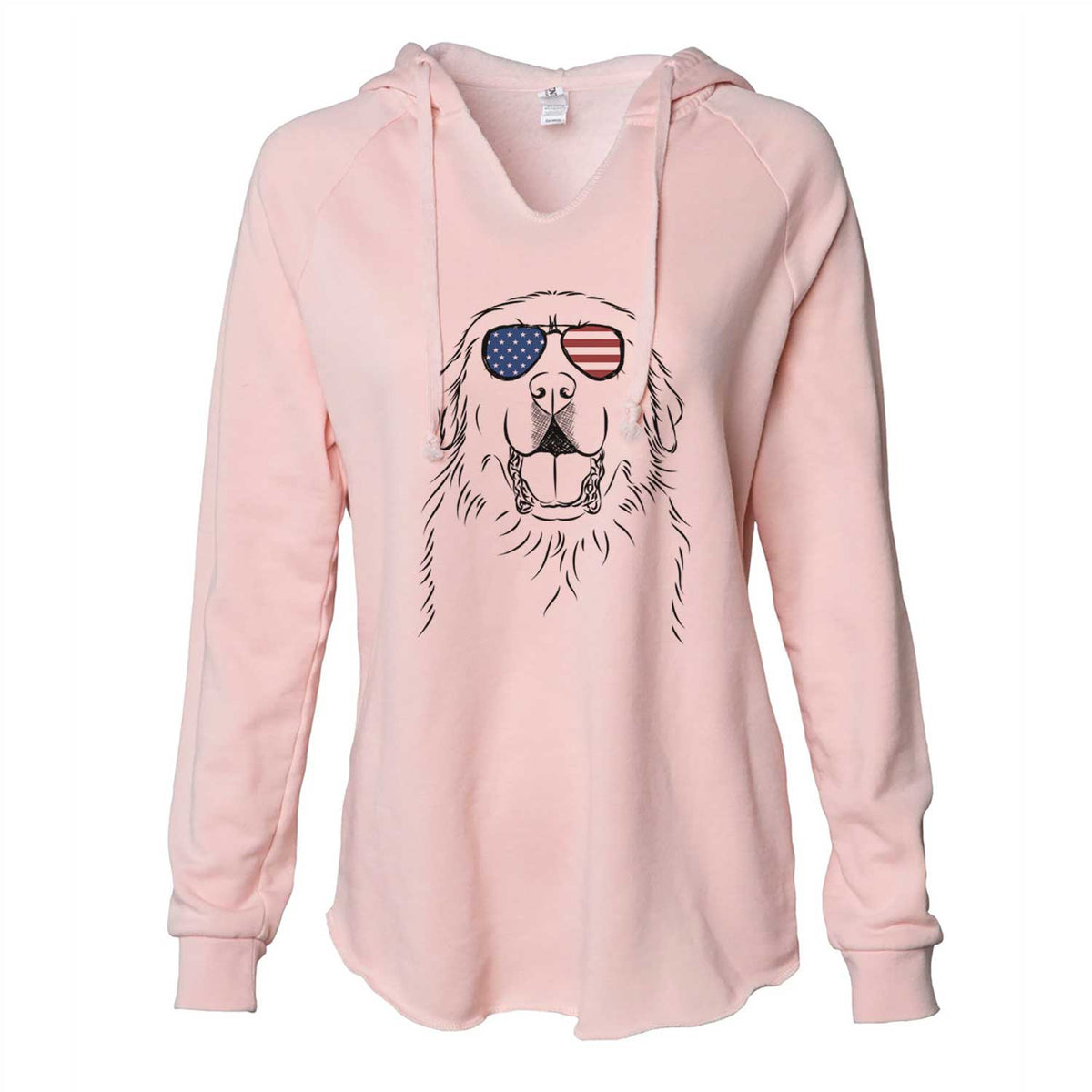 USA Zeus the Great Pyrenees - Cali Wave Hooded Sweatshirt