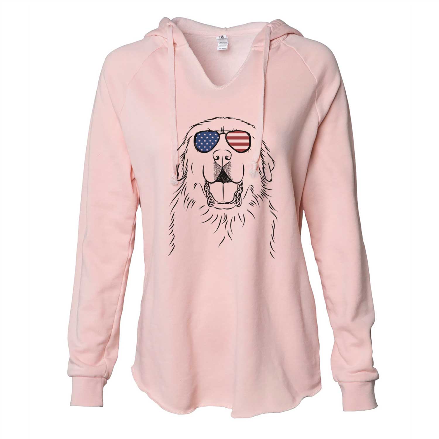 USA Zeus the Great Pyrenees - Cali Wave Hooded Sweatshirt