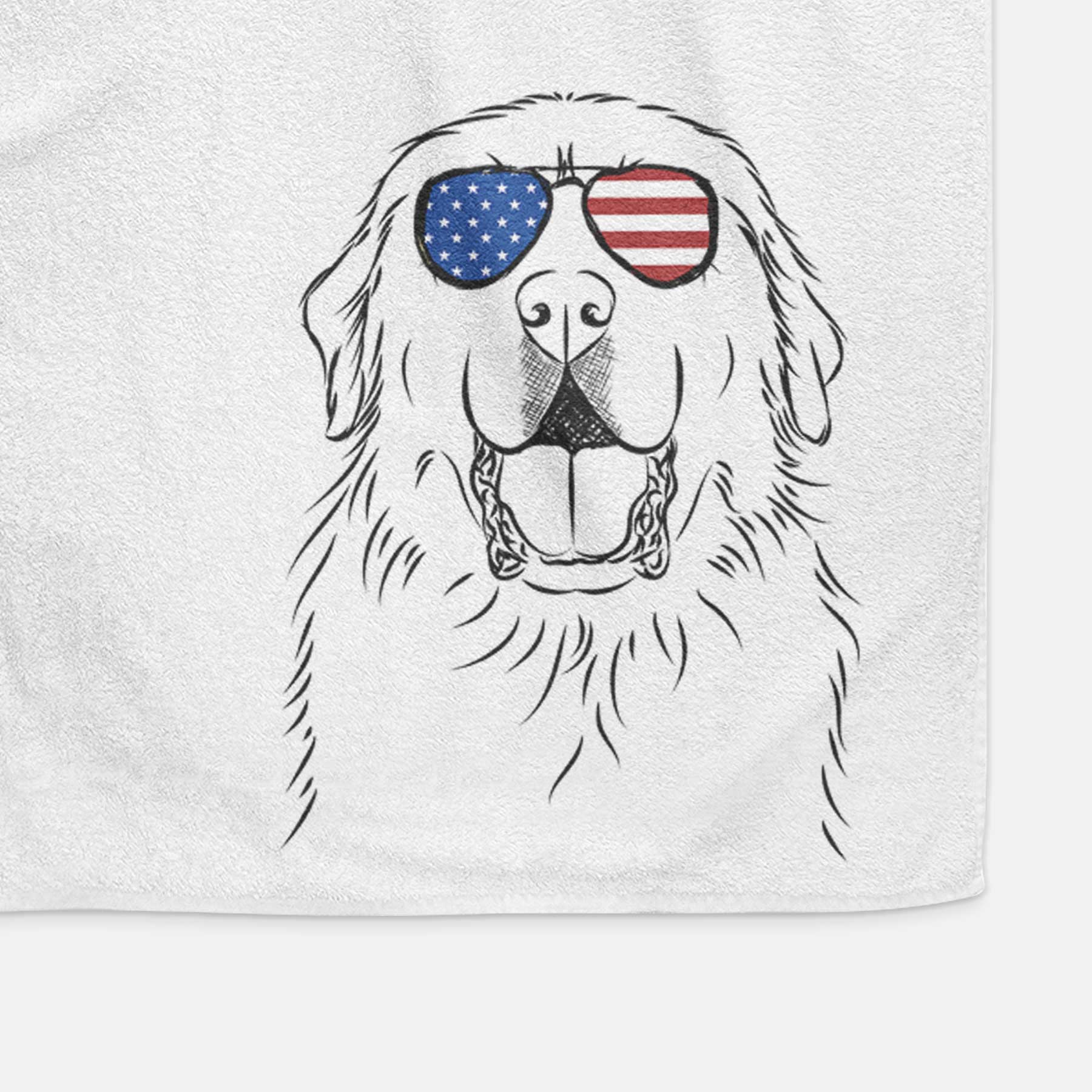 Zeus the Great Pyrenees Decorative Hand Towel