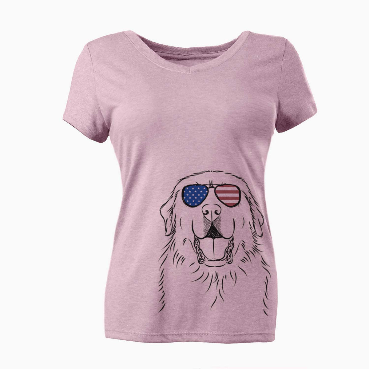 USA Zeus the Great Pyrenees - Women's Perfect V-neck Shirt
