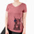 USA Zeus the Doberman Pinscher - Women's Perfect V-neck Shirt