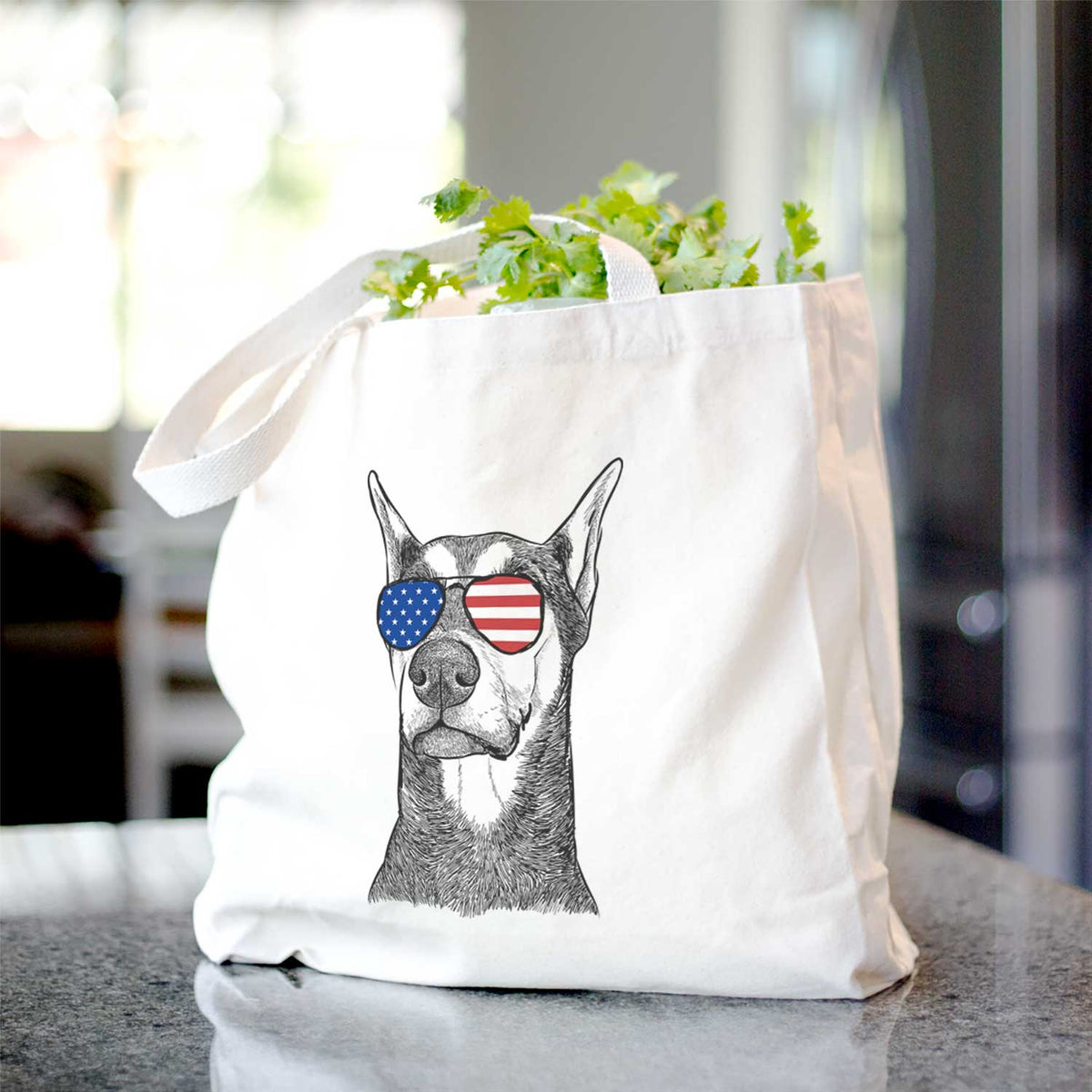 Zeus the Doberman Pinscher - Tote Bag