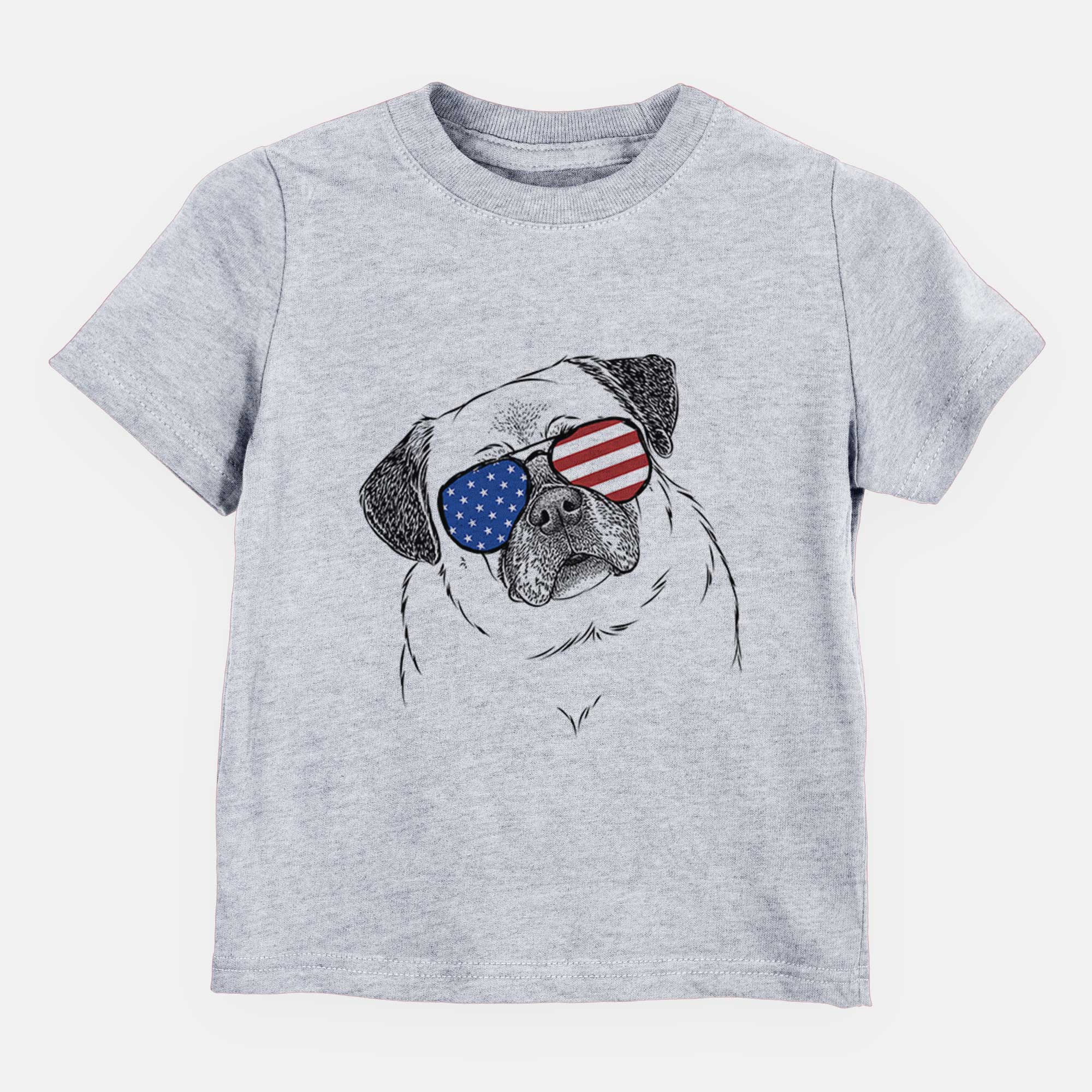 USA Zoey the Pug - Kids/Youth/Toddler Shirt