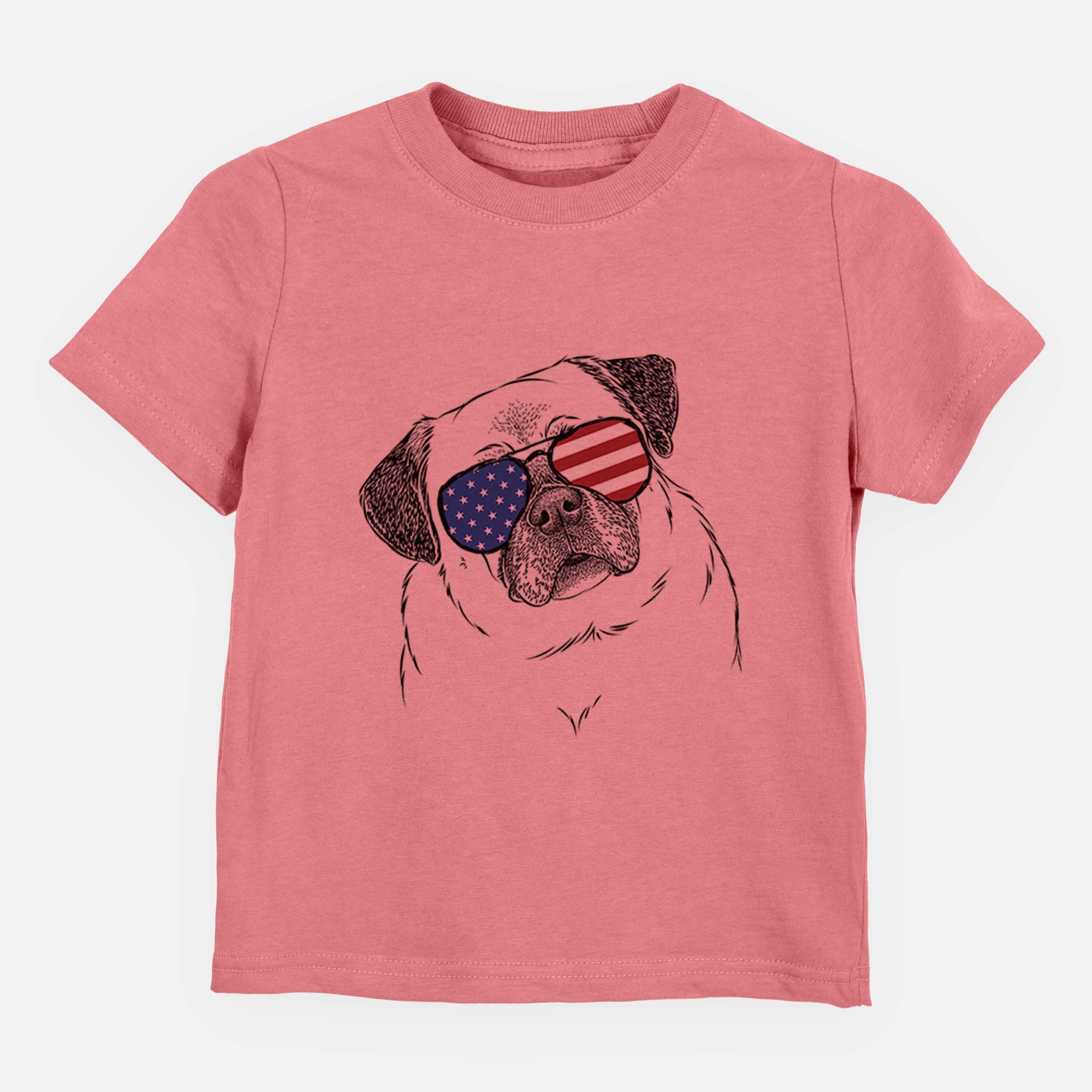 USA Zoey the Pug - Kids/Youth/Toddler Shirt