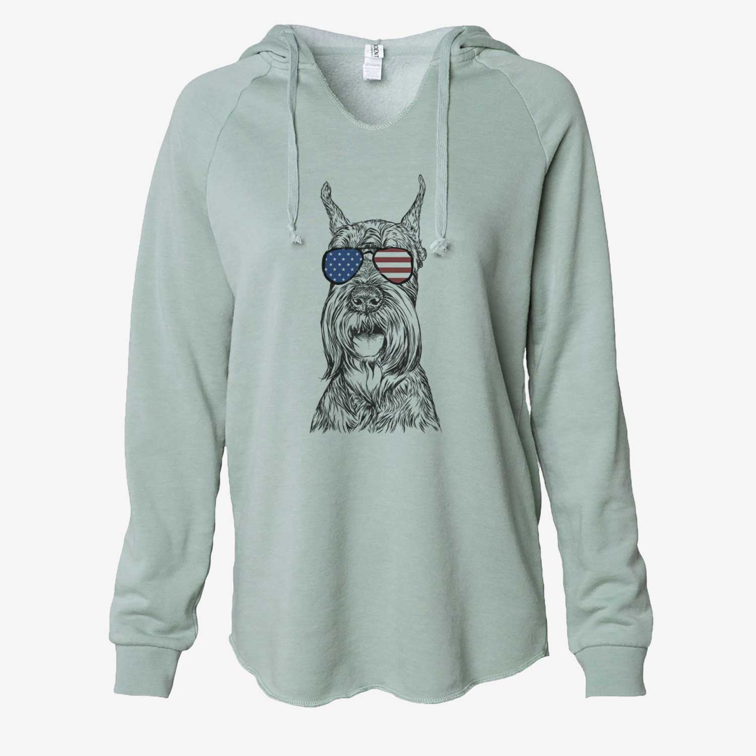 USA Zuri the Giant Schnauzer - Cali Wave Hooded Sweatshirt