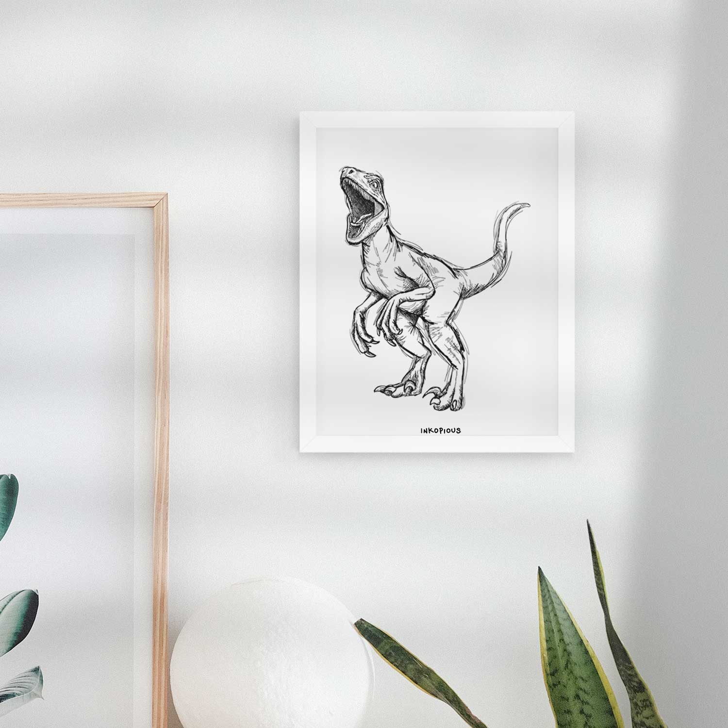 Velociraptor Art Print