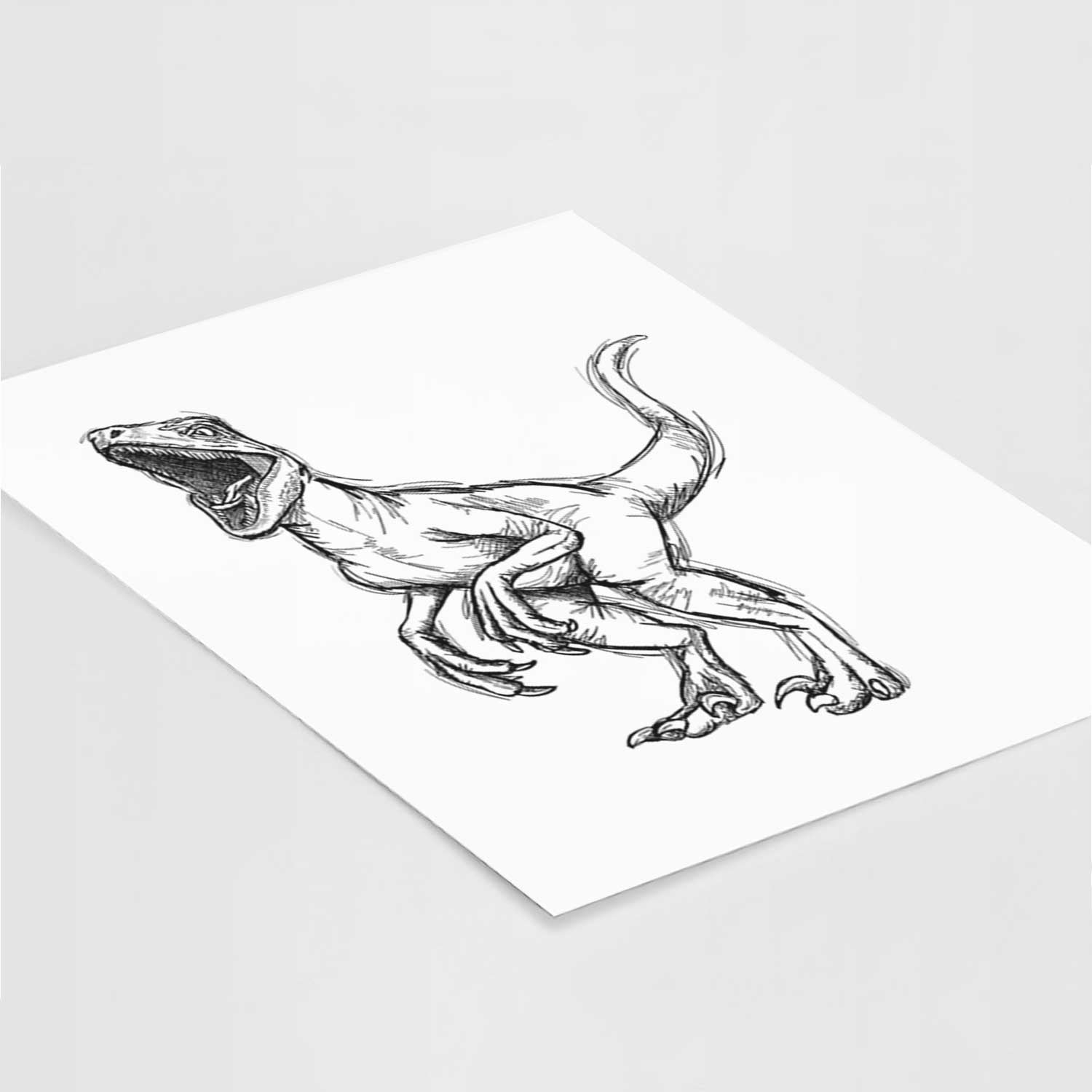 Velociraptor Art Print