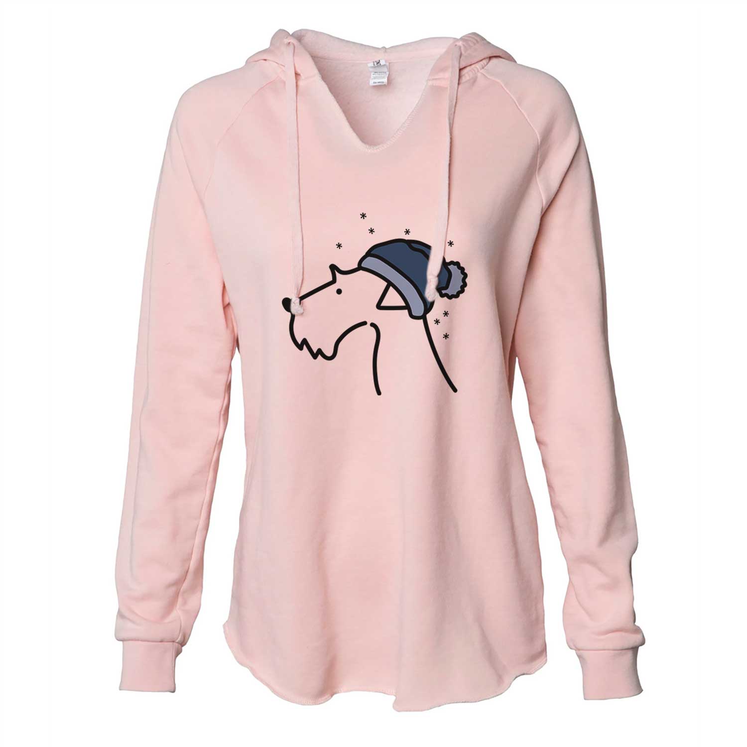 Frosty Airedale Terrier - Cali Wave Hooded Sweatshirt