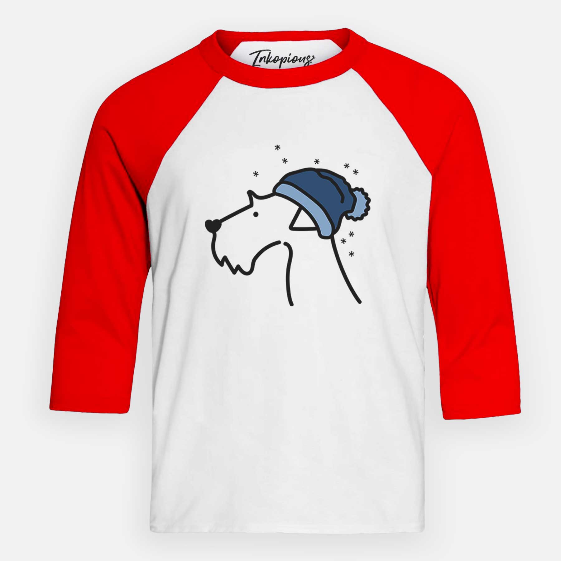 Frosty Airedale Terrier - Youth 3/4 Long Sleeve