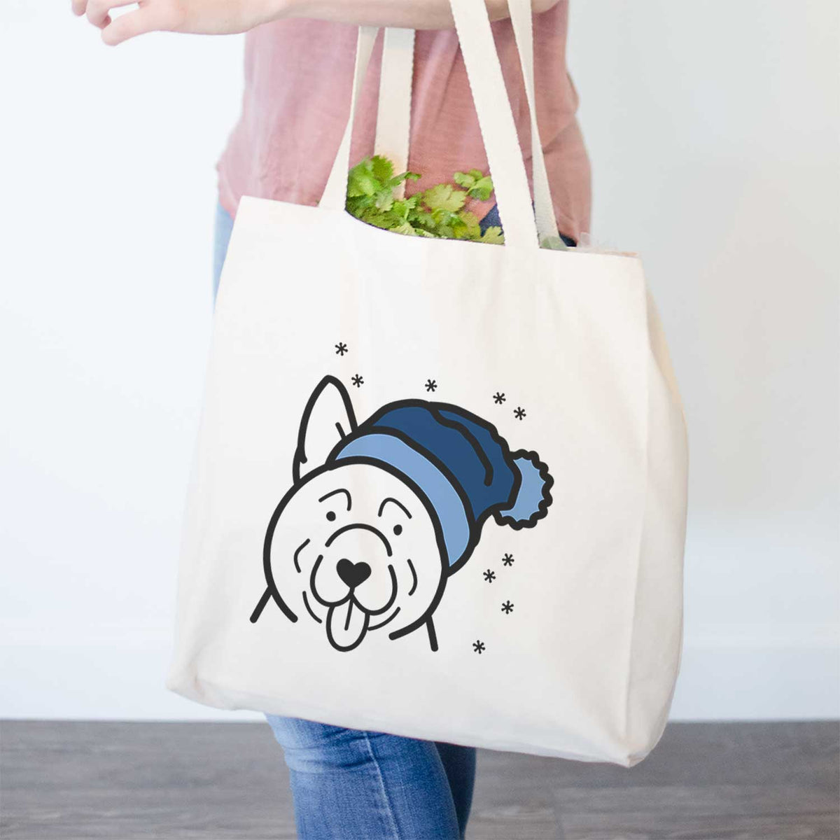 Frosty Akita - Tote Bag