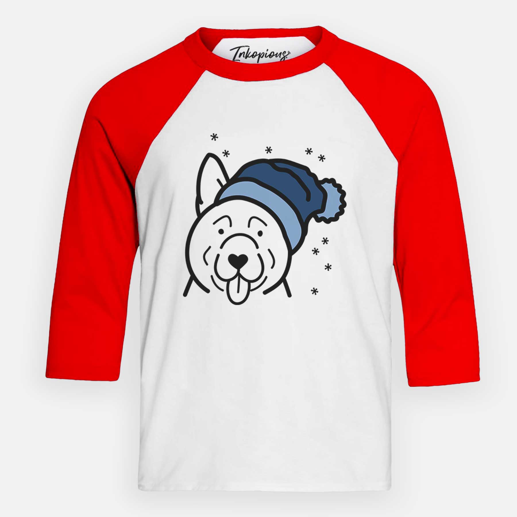 Frosty Akita - Youth 3/4 Long Sleeve