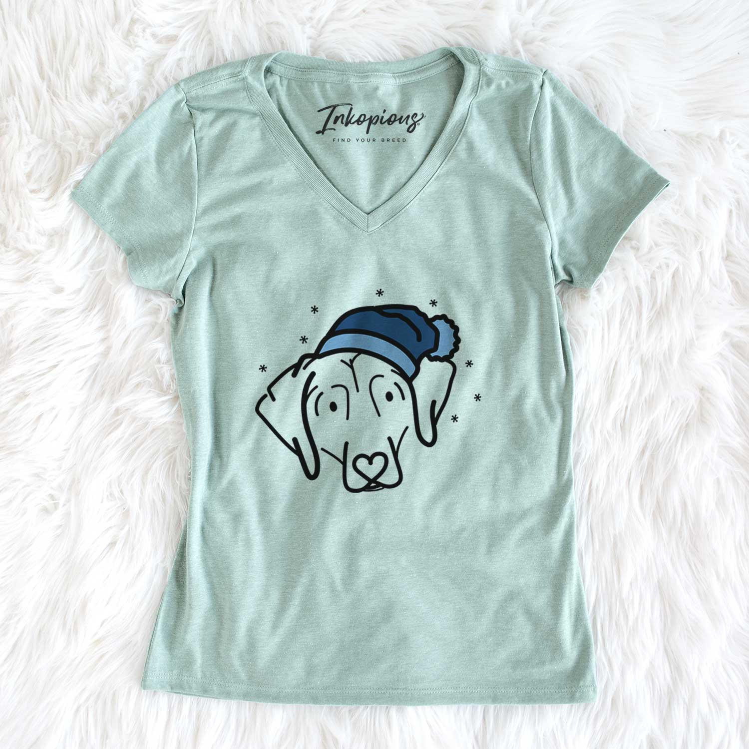 Frosty Beagle - Aly - Women's V-neck Shirt