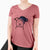 Frosty American Staffordshire Terrier - Women's V-neck Shirt