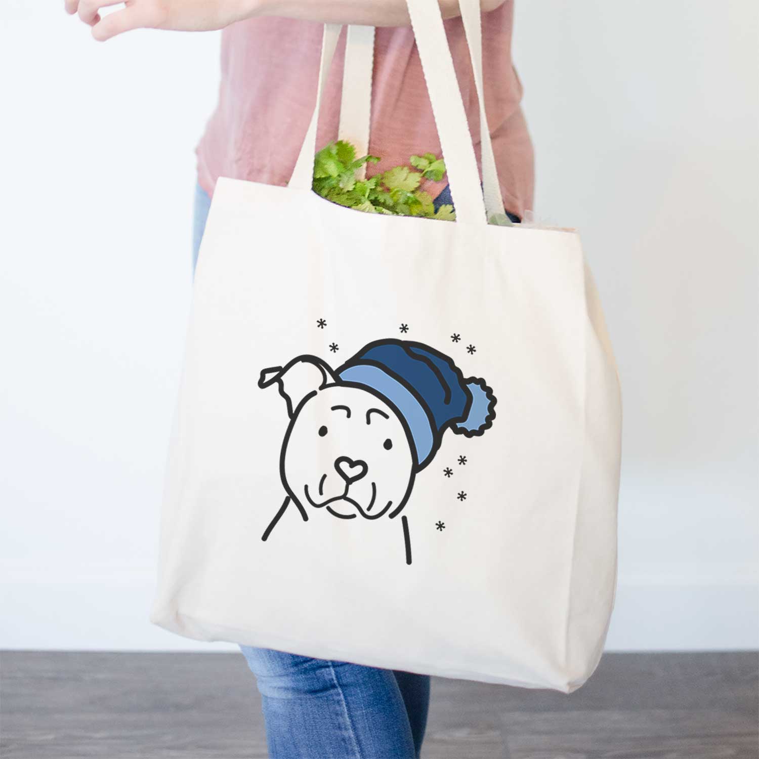 Frosty American Staffordshire Terrier - Tote Bag