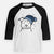 Frosty American Staffordshire Terrier - Youth 3/4 Long Sleeve