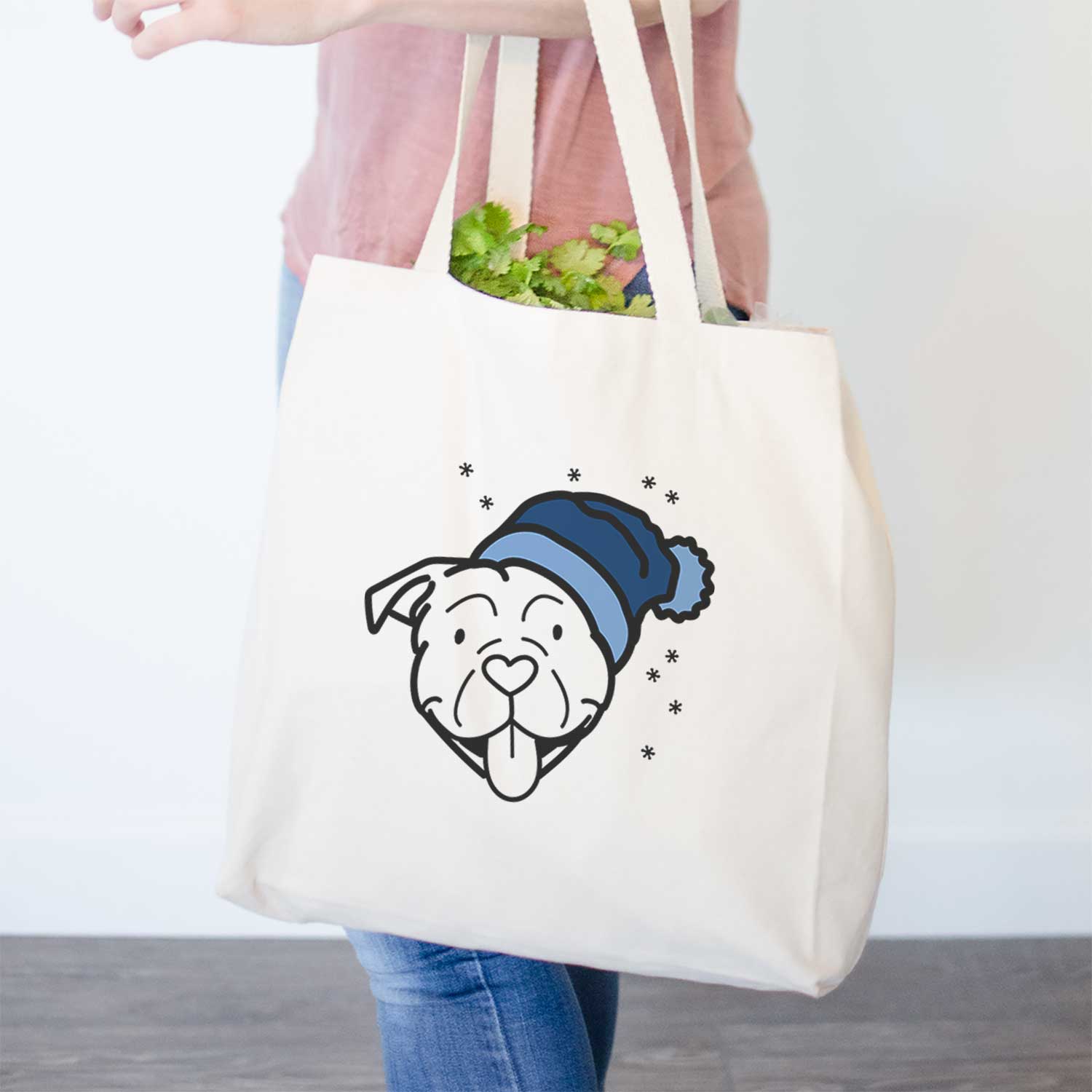 Frosty American Bulldog - Tote Bag