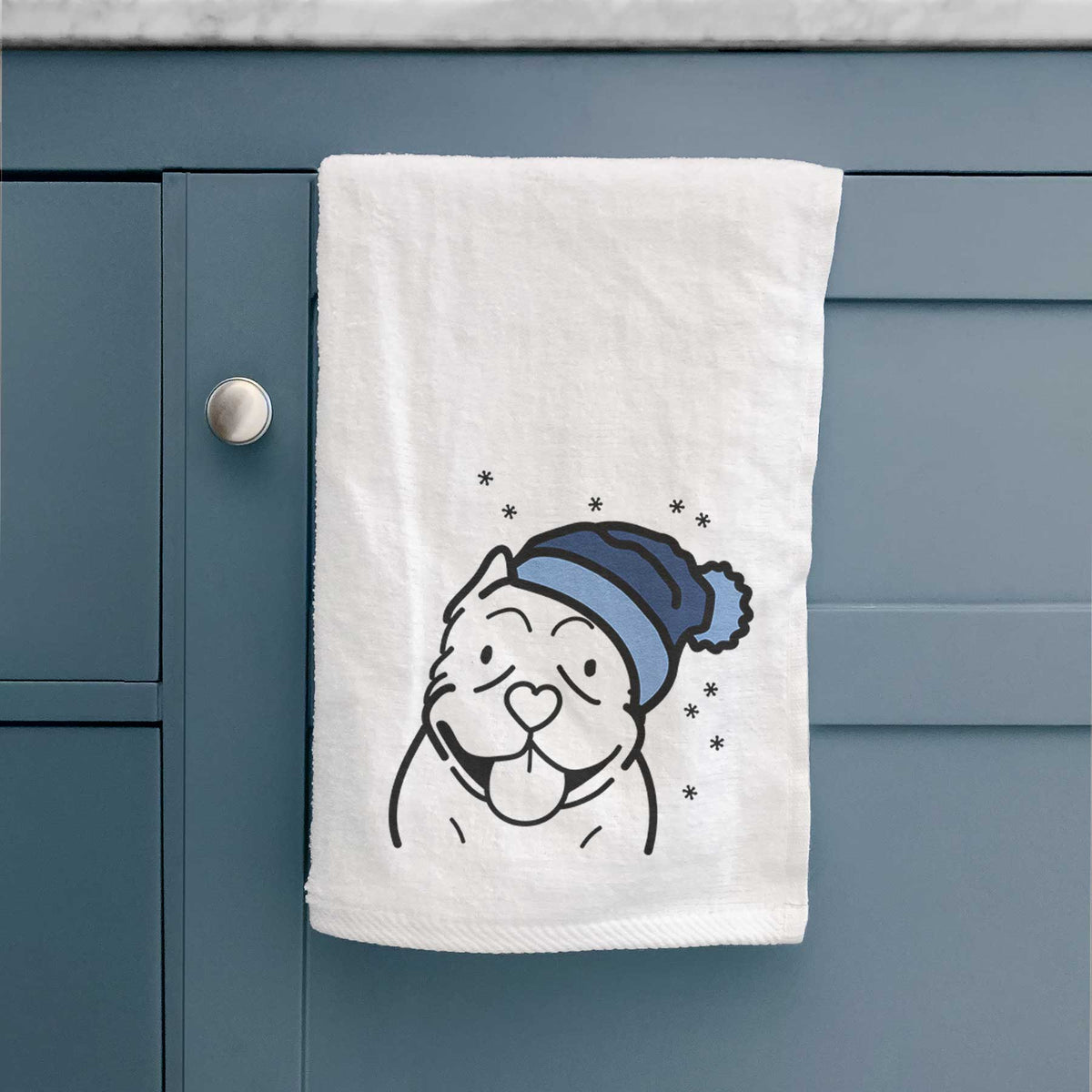 Frosty American Bully - Decorative Hand Towel