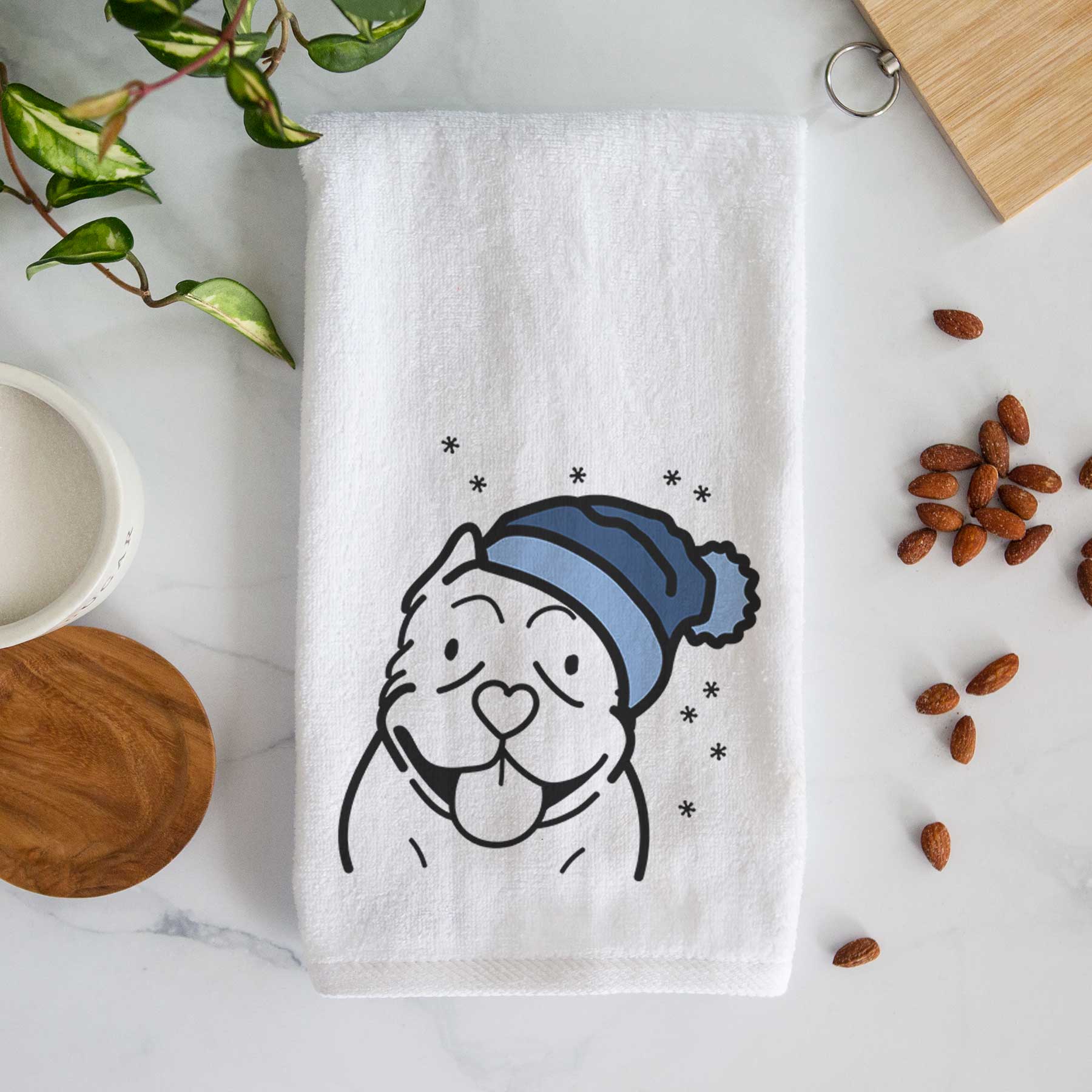 Frosty American Bully - Decorative Hand Towel