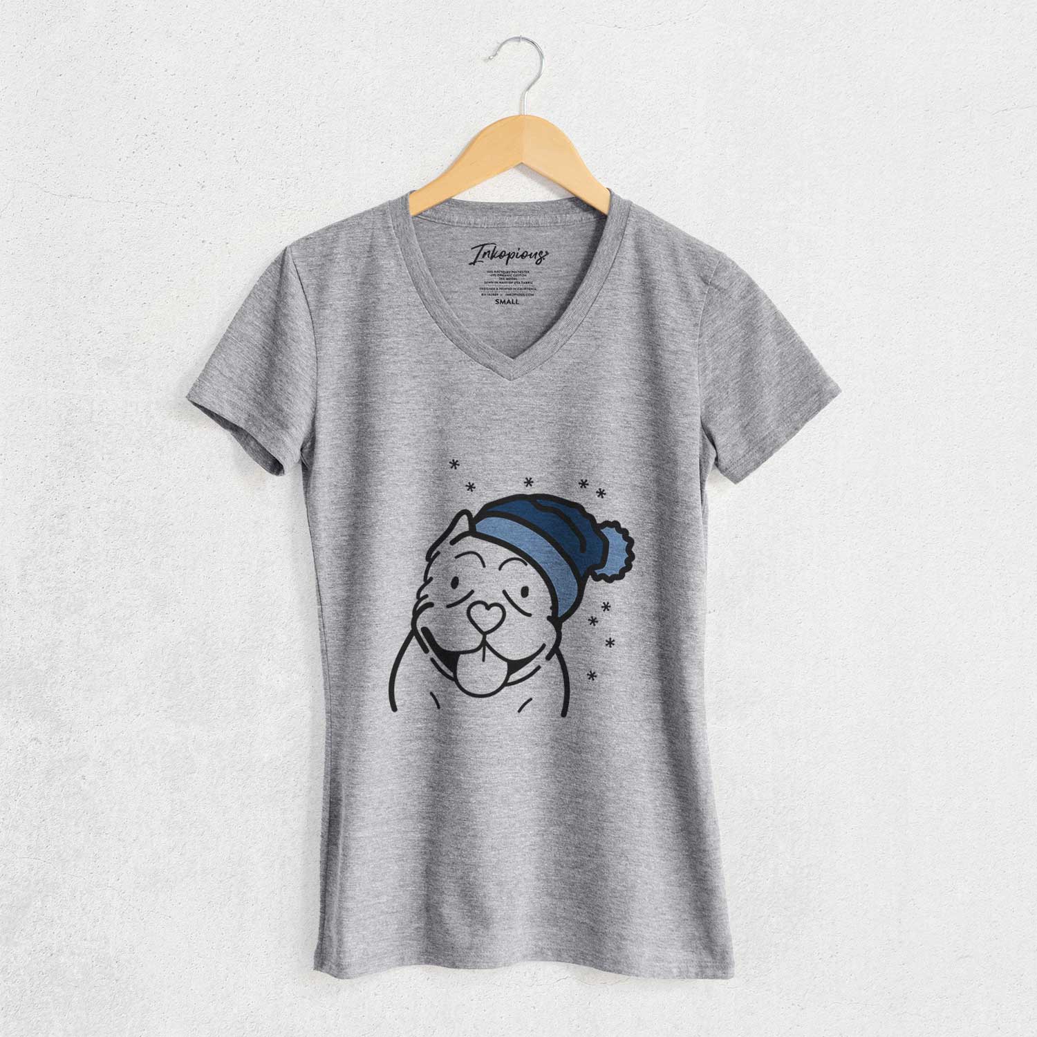 Frosty American Bully - Women's V-neck Shirt