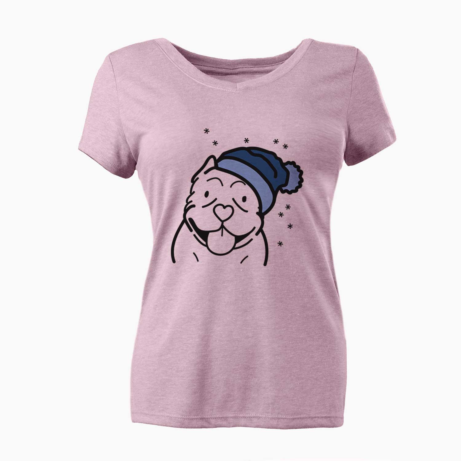 Frosty American Bully - Women's V-neck Shirt