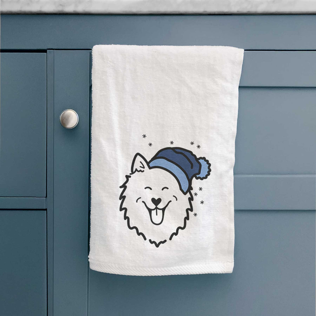 Frosty American Eskimo - Decorative Hand Towel